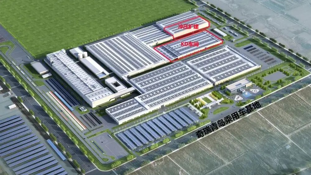 Projecte de construcció del taller de producció de peces de Chery KD a la biga, EIHE es va adonar que el projecte de construcció de la base de Chery Automobile Qingdao va guanyar l'oferta 