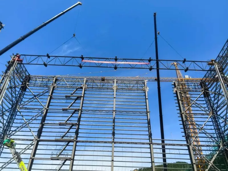 EHSS completa l'elevació del feix de la sala de blindatge a nivell nacional per al cable Hanhe