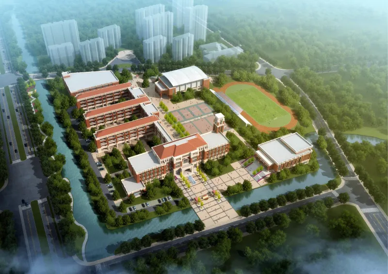 Construcció d'acer de l'escola primària econòmica costanera