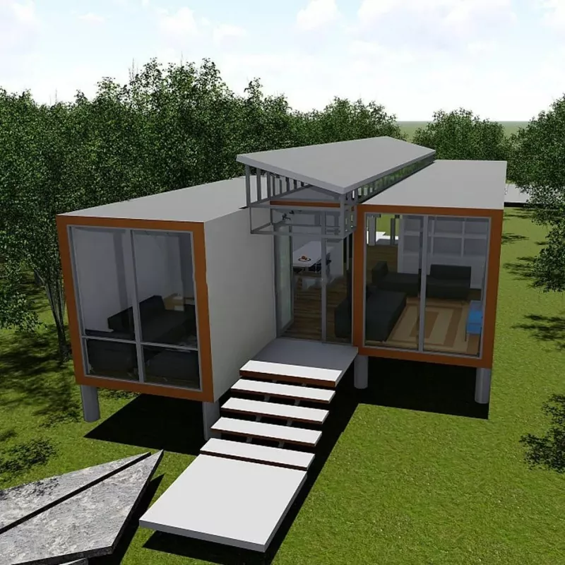 Estructura d'acer prefabricada plegable Casa