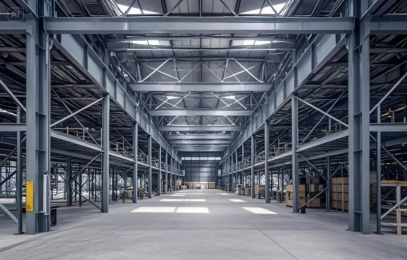 Magatzem d'estructures d'acer pesat