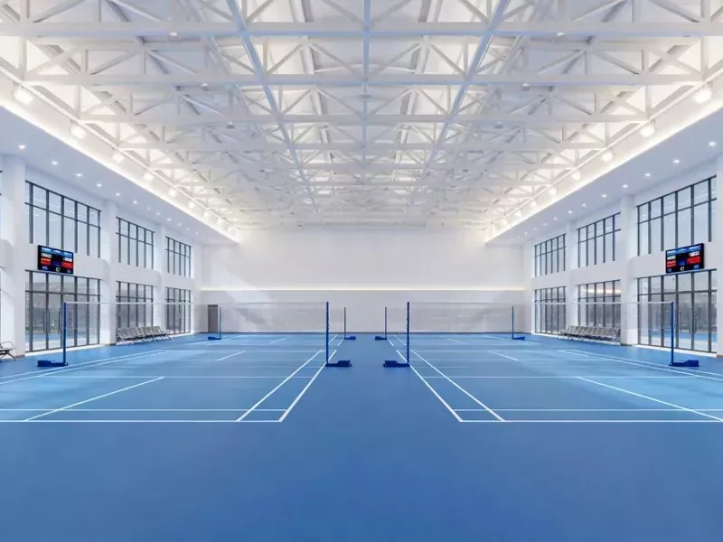 Construcció d'acer de la sala de bàdminton interior
