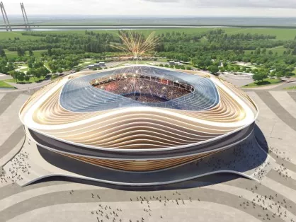 Estructures d'acer de gran abast per a l'estadi