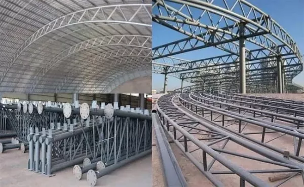 Estacions de truss de canonades Construcció d'acer