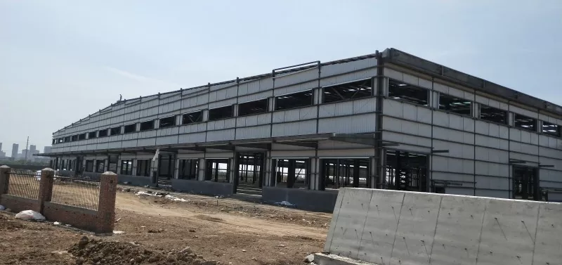 Construcció de magatzems logístics de marc d'acer modular prefabricats