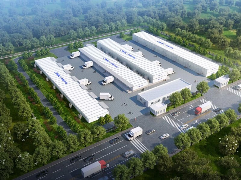Edifici de magatzem d'estructura d'acer prefabricada