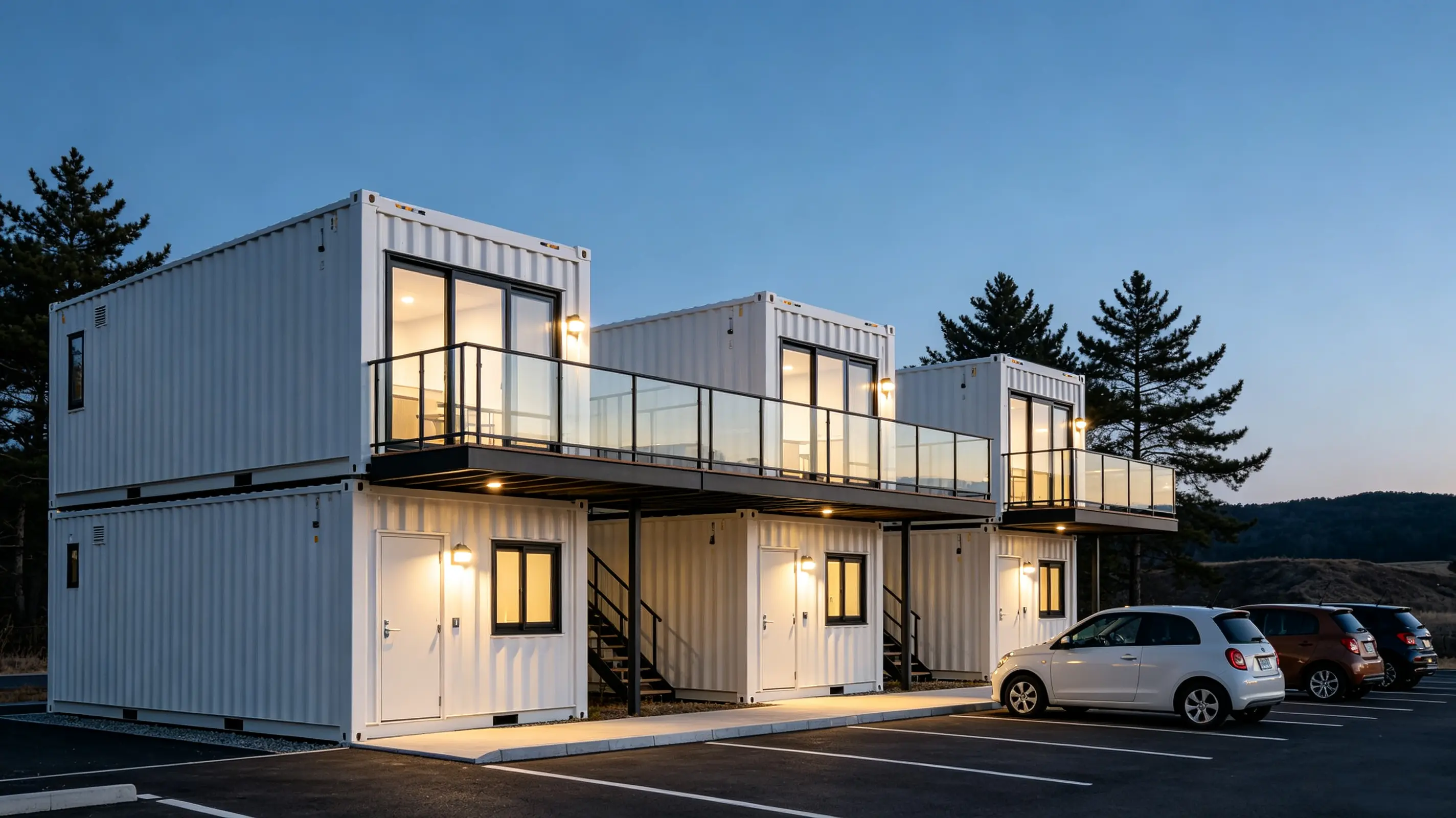 Construcció de motel de contenidors prefabricats