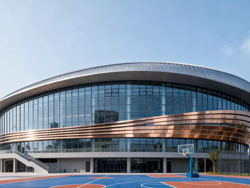 Pista de bàsquet d'estructura d'acer prefabricada