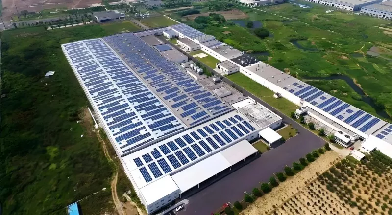 Construcció d'acer de magatzems integrats PV