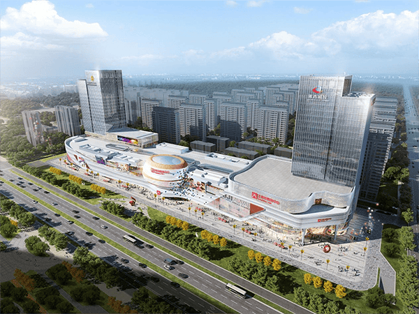 Complex comercial de marc d'acer