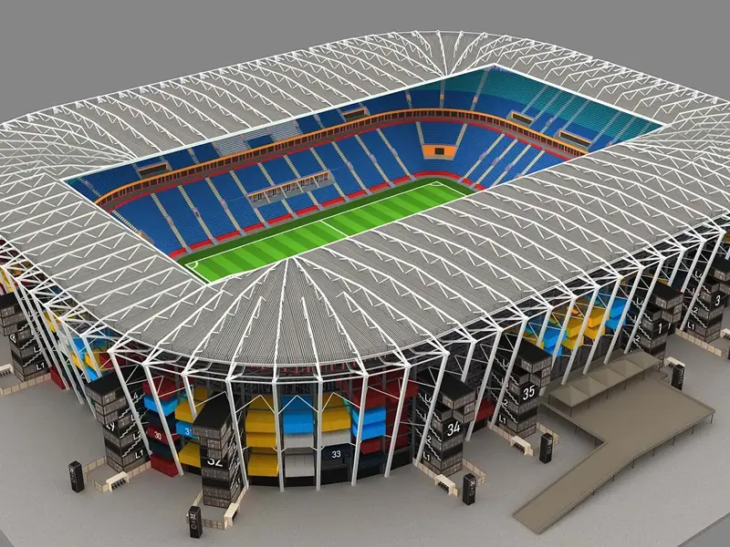 Estadi de muntatge modular de marc d'acer