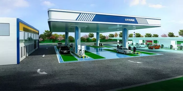 Marc d'acer Nova estació de càrrega d'energia