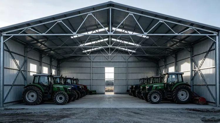 Estructura d'acer Maquinària Agrícola Construcció de magatzems
