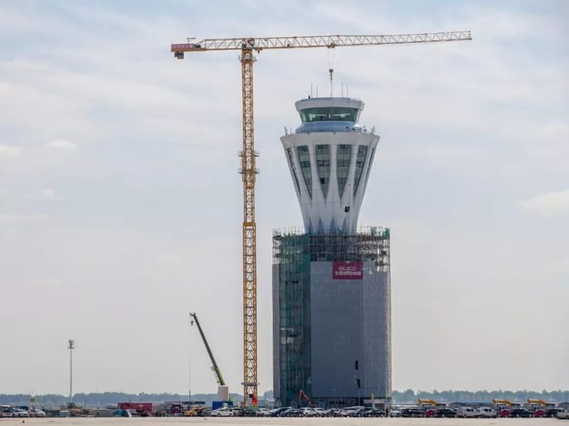 Torre de control de l'aeroport d'estructura d'acer