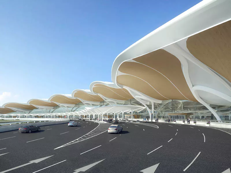 Edifici d'estructura d'acer Terminal de l'aeroport