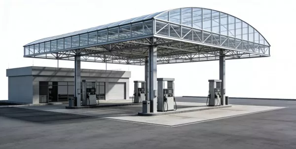 Gasolinera d'estructura d'acer