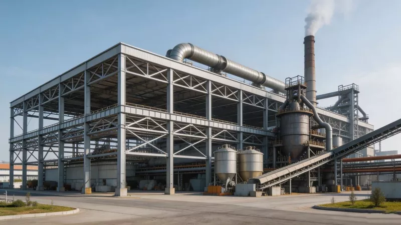 Construcció de fàbrica metal·lúrgica d'estructura d'acer