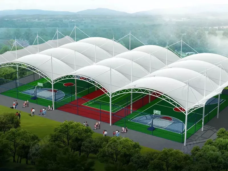 Estadi esportiu a l'aire lliure d'estructura d'acer