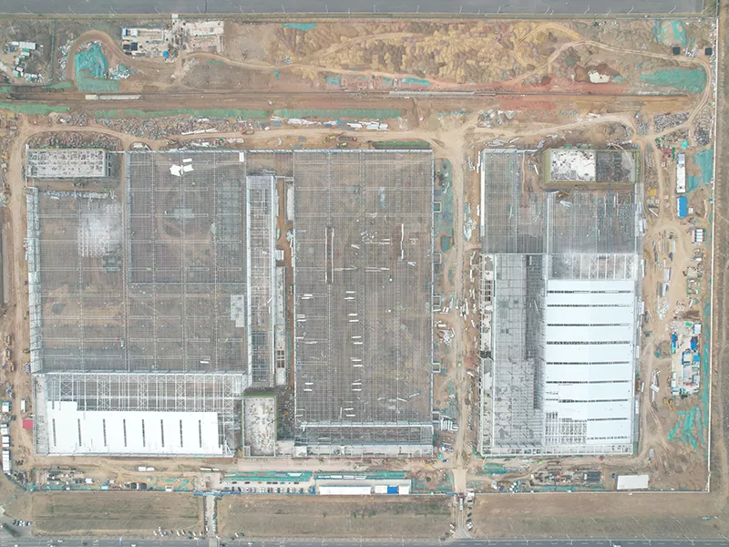 Construcció de magatzems d'estructura d'acer